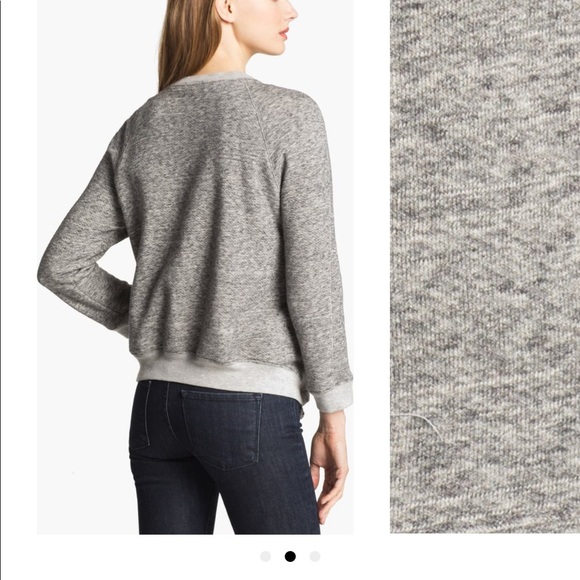 Theory Sonan Asymmetrical Sweater Sweatshirt - Picture 2 of 5